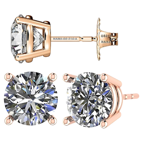 Hypoallergenic sterling silver stud earrings