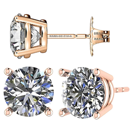 Hypoallergenic sterling silver stud earrings