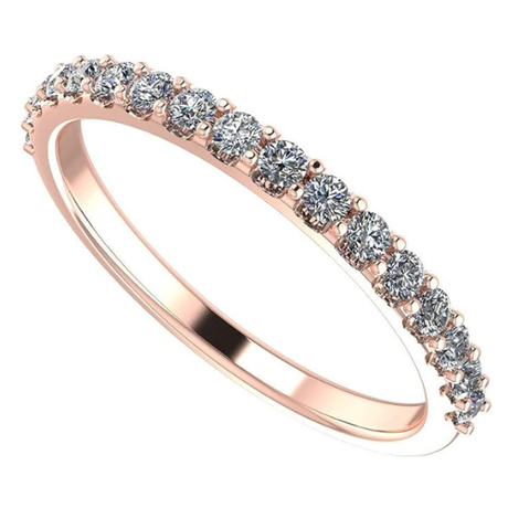 NANA Jewels 14K Gold Diamond Wedding Band made w/Lab Grown Diamonds, G-Color & VS-SI Clarity, 3/8 Carat Total Weight