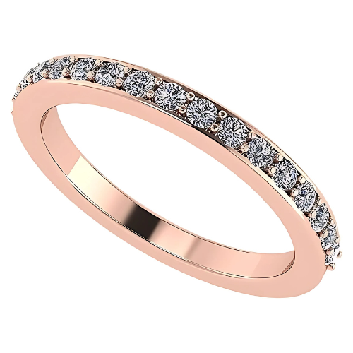 Central Diamond Center Lab Created CVD Diamond Wedding Anniversary Band 1/5ctw 10kt Gold