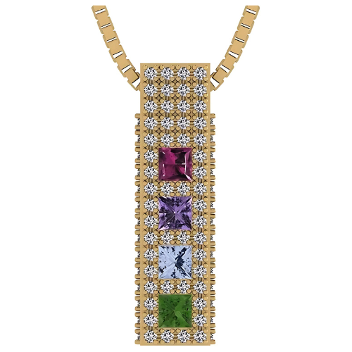 Pure Brilliance Zirconia accent CZs on pendant.