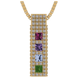 Pure Brilliance Zirconia accent CZs on pendant.