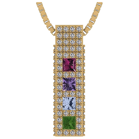Pure Brilliance Zirconia accent CZs on pendant.