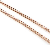 Central Diamond Center Adjustable Box Chain - Made in Italy