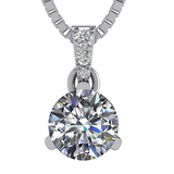 Lucita Simulated Birthstone Necklace and Stud Earrings set.