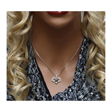 Central Diamond Center Infinity Love Mother & Child Necklace w/ 1-5 Simulated Birthstones in Silver, 10K, or 14K Gold