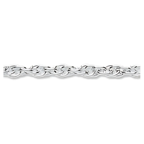 Made in Italy 925 silver flexible rope chain.