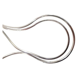 Central Diamond Center Sterling Silver 1.00mm Square Snake Chain, Made in Italy, White/Yellow/Rose Gold Plated