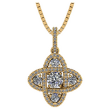 Pure Brilliance Zirconia 4 points dancing pendant.