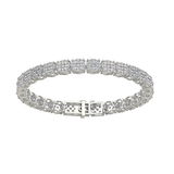 Lab Created CVD Diamond Cluster Tennis Bracelet 4ctw-7 1/2 ctw, 7 or 8" 10kt Gold