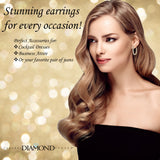 Zsa Zsa Oval Hoop Earrings Solid 925 Sterling Silver w/ Pure Brilliance Zirconia, Simulated Diamond Hoops