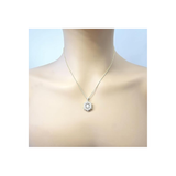 Drum Dancing Gemstone Necklace for Women in 925 Sterling Silver w/ Pure Brilliance Zirconia