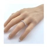 NANA Jewels 1.00ct Simulated Diamond Wedding Rings Anniversary Band, Wedding Sets for Women in Silver, 10K or 14K