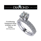 CVD Lab Grown Diamond Engagement Ring - 10K Solid Gold, Round Cut Solitaire, 0.50ct-2.00ct, G-H/VS-SI Clarity