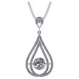 Chandelier Dancing Diamond Simulated Necklace for women.