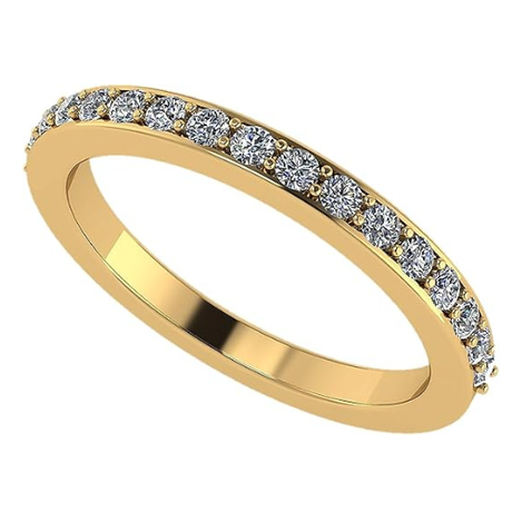 Central Diamond Center Lab Created CVD Diamond Wedding Anniversary Band 1/5ctw 10kt Gold