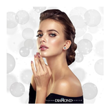 Round Halo Birthstone Stud Earrings 6.5mm Sterling Silver Pure Brilliance Zirconia & Simulated Gemstones