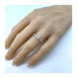 NANA Jewels 1.5-3CT Platinum Plated Sterling Silver Rings CZ Cubic Zirconia Cushion Cut Engagement Rings | 10K 14K Solid Gold