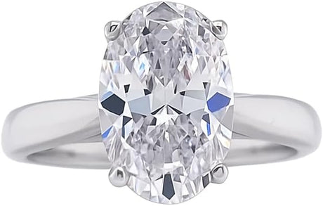 NANA Jewels 1to4ct Simulated Diamond Engagement ring Asscher Solitaire Lucita Cz & Silver