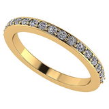 Central Diamond Center Lab Created CVD Diamond Wedding Anniversary Band 1/5ctw 10kt Gold