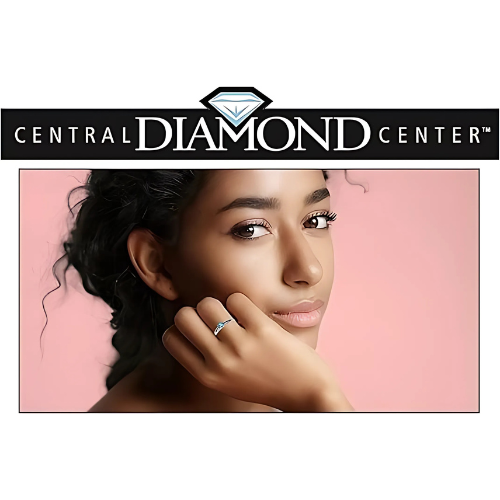 Central Diamond Center Customizable Lucita Solitaire Birthstone Ring Set In 925 Sterling Silver W/Simulated Birthstone