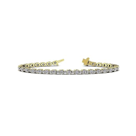 CVD Diamond Tennis Bracelet Lab Created diamond 3ctw to 6.50ctw 10kt Gold