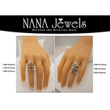 NANA Jewels 1.00ct to 4.00ct Simulated Diamond Engagement Ring Round Solitaire Sterling Silver 10k-14k