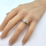 NANA Jewels Matrix Simulated Diamond Engagement Ring Solitaire 1 to 4 carat in Silver 10k & 14k Gold
