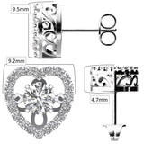 Detail of the heart design and dancing stone.