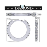 Round Huggie Hoop Earrings Pure Brilliance Zirconia in Solid 925 Sterling Silver For Women, Men, & Teens