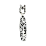 Central Diamond Center Star of David Am Israel Chai-Choice Lion or Shema Israel Preyer Necklace/Pendant