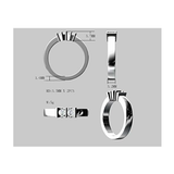 Central Diamond Center Straight Bar Couples 2 Stone Ring w/ Simulated Birthstones in Sterling Silver, 10K or 14K Gold