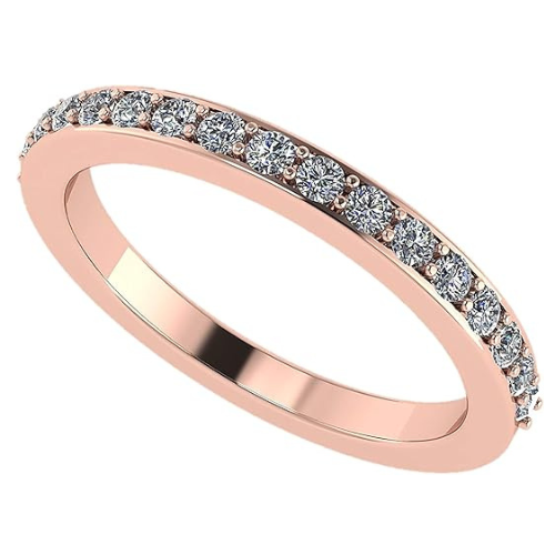 Central Diamond Center Lab Created CVD Diamond Wedding Anniversary Band 1/5ctw 10kt Gold