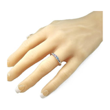 Central Diamond Center Lucita Couples Ring w/ 2 Simulated Birthstones in Sterling Silver, 10K or 14K Gold