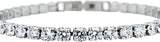 NANA Jewels 5 carat Simulated diamond Tennis Bracelet-Hypoallergenic Platinum plated & 5-AAAAA