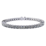 Simulated Diamond Tennis Bracelet, Pure Brilliance Zirconia, Sterling Silver 5.0ct, 7.50ct, 10ct, 17.50ct, 22ct
