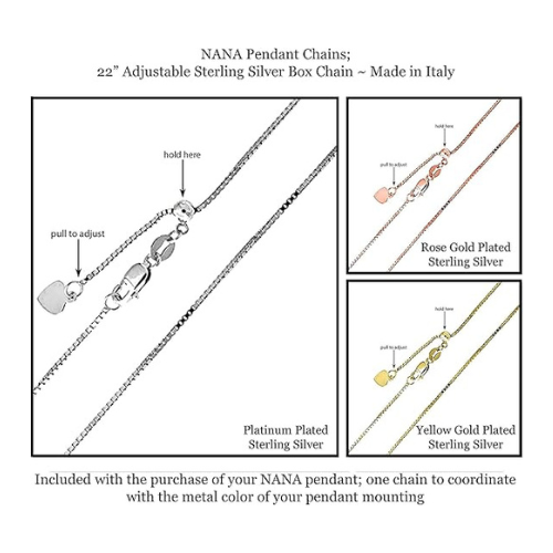 Central Diamond Center Infinity Couples 2 Stones Pendant w/His and Hers Pure Brilliance Simulated Birthstones & 18" Adj. Chain