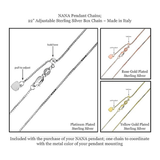 Central Diamond Center Infinity Couples 2 Stones Pendant w/His and Hers Pure Brilliance Simulated Birthstones & 18" Adj. Chain