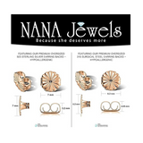 Extra-Large Hypoallergenic Earring Backs-7mm-8.2mm(3 Pairs)-Secure & Comfortable Replacement for Earrings