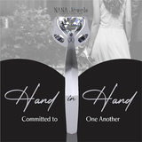 NANA Jewels 2.00ct-3.00ct Simulated Diamond Zirconia Engagement Ring Round Cut Heart & Soul Solitaire Sterling Silver