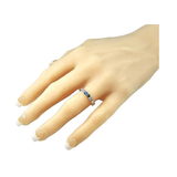 Central Diamond Center Shared Prong Couples 2 Stone Ring w/Simulated Birthstones in Sterling Silver, 10K or 14K Gold