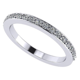 Central Diamond Center Lab Created CVD Diamond Wedding Anniversary Band 1/5ctw 10kt Gold