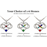 Customizable infinity love necklace for mother.