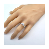 CVD Lab Grown Diamond Engagement Ring - 10K Solid Gold, Round Cut Solitaire, 0.50ct-2.00ct, G-H/VS-SI Clarity