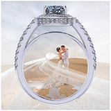 NANA Jewels Sterling Silver Cushion Cut Engagement Rings for Women - Choose Simulated Morganite, Citrine, Aquamarine & More