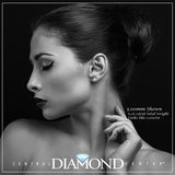 Diamond Stud Earrings CVD Lab Grown Diamonds solid 14K post & Silver basket, 7 or 9 Stone Cluster