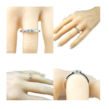 Central Diamond Center Lucita Couples Ring w/ 2 Simulated Birthstones in Sterling Silver, 10K or 14K Gold