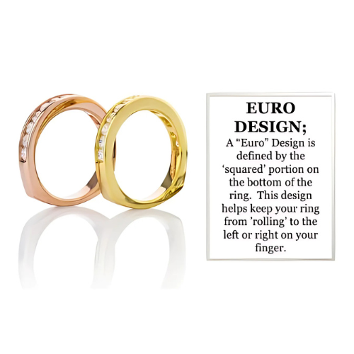 Anniversary Band Ring Channel Set w/ 0.75ctw Pure Brilliance Zirconia in Silver, 10K, or 14K Gold