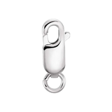 Central Diamond Center Sterling Silver Box Chain, Made in Italy, White, Yellow, or Rose Gold Plated