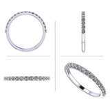 NANA Jewels 14K Gold Diamond Wedding Band made w/Lab Grown Diamonds, G-Color & VS-SI Clarity, 3/8 Carat Total Weight